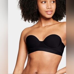 NEW Pepper MVP Multiway Strapless Bra In Black Size 36AA NWOT
